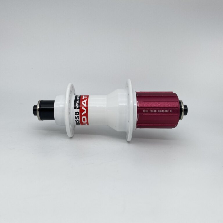 Rear hub / 130 MM / Drop axle / Rim brake / 24GTS / Novatec / F482SB-11S / HG Body 36,85 MM  / White / Race