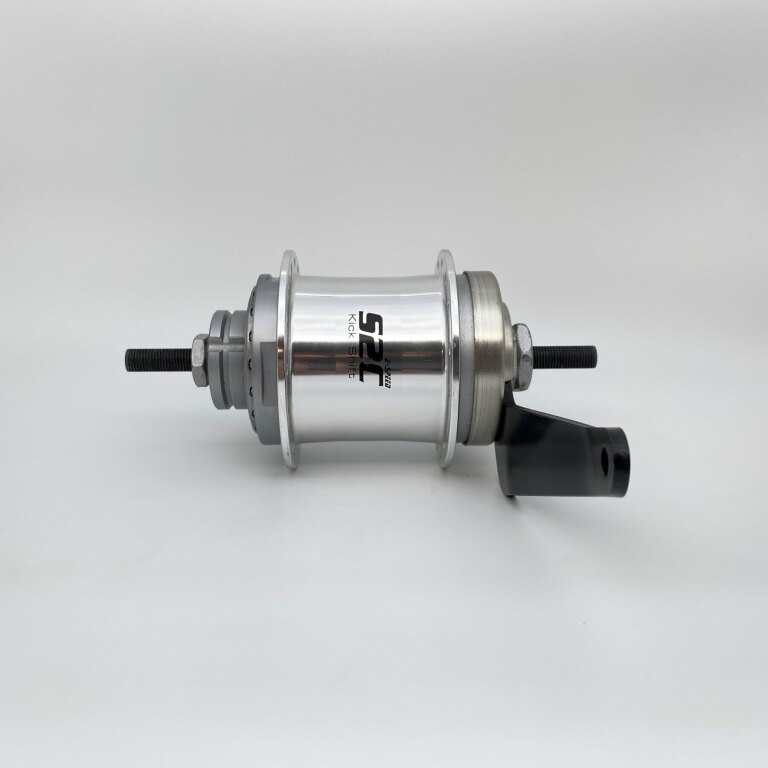 Rear hub / 116 MM / Fixed axle 160 MM / Coaster brake / 32GTS / Sturmey Archer / S2C / 2S Kick Shift / Silver / City