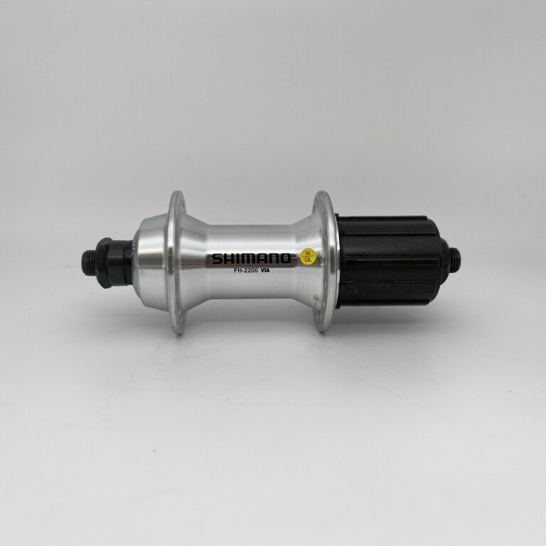 Hinterradnabe / 130 MM / Fallachse / Felgenbremse / 32GTS / Shimano / FH-2200 / HG Body 35 MM  / Silber / Race