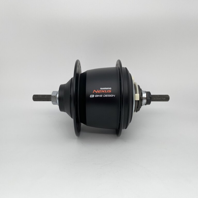 Rear hub / 135 MM / Fixed axle 203 MM / Rollerbrake + rimbrake / 32GTS / Shimano / Nexus Inter 5 SG-C7000-5R / black / City