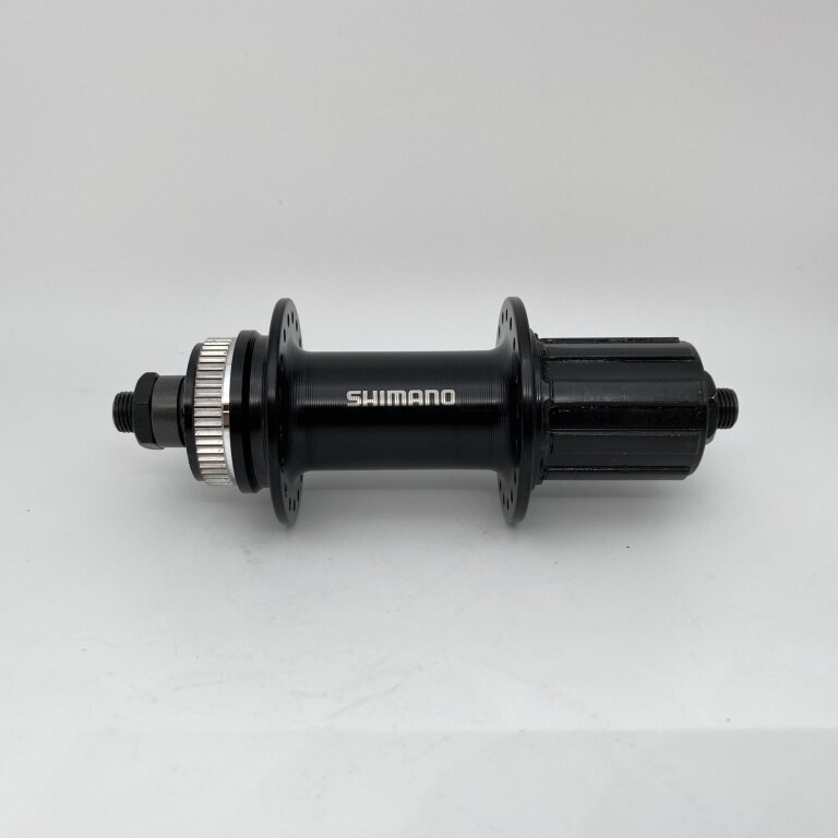 Hinterradnabe / 135 MM / Fallachse / Disc (Centerlock) / 32GTS / Shimano / FH-TX505 Tourney / HG Body 35 MM  / Schwarz / MTB - Tour