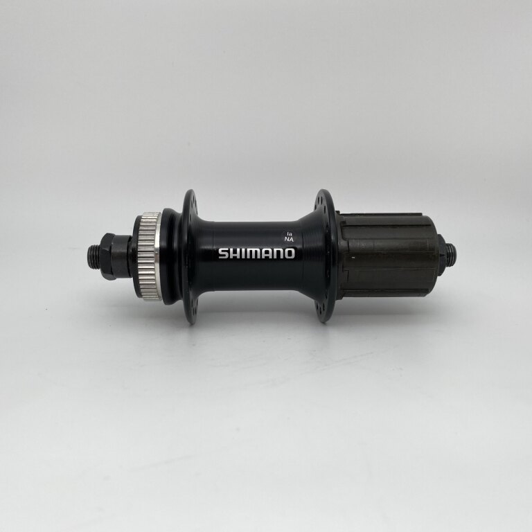 Hinterradnabe / 135 MM / Fallachse / Disc (Centerlock) / 32GTS / Shimano / FH-RM35 Alivio / HG Body 35 MM / Schwarz / MTB - Tour