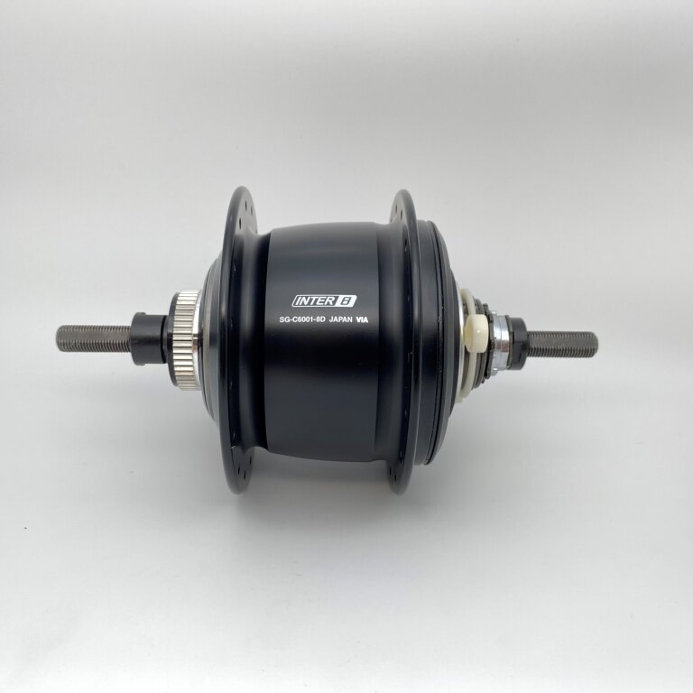 Hinterradnabe / 132 MM / Feste Welle 187 MM / Disc (Centerlock) / 32GTS / Shimano / Nexus Inter 8 SG-C6001-8D / 8S / Schwarz / City