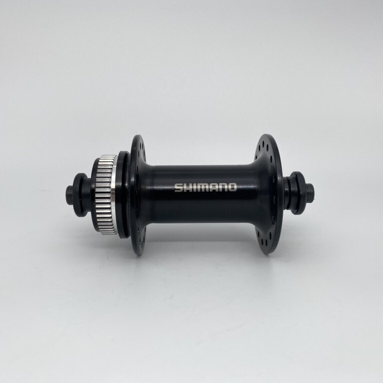 Moyeu avant / 100 MM / Axe de pattes / Disque (Centerlock) / 32GTS / Shimano / HB-TX505 Tourney / Noir / VTT