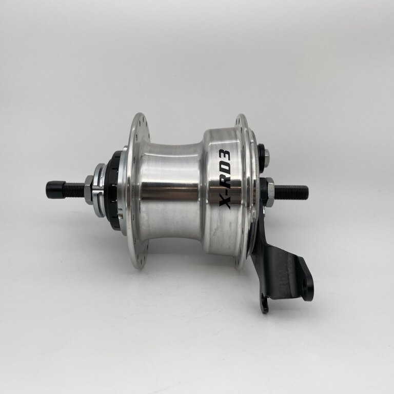 Hinterradnabe / 118 MM / Feste Welle 163 MM / Trommelbremse 70 MM / 36GTS / Sturmey Archer / X-RD3 / 3S / Zilver / City