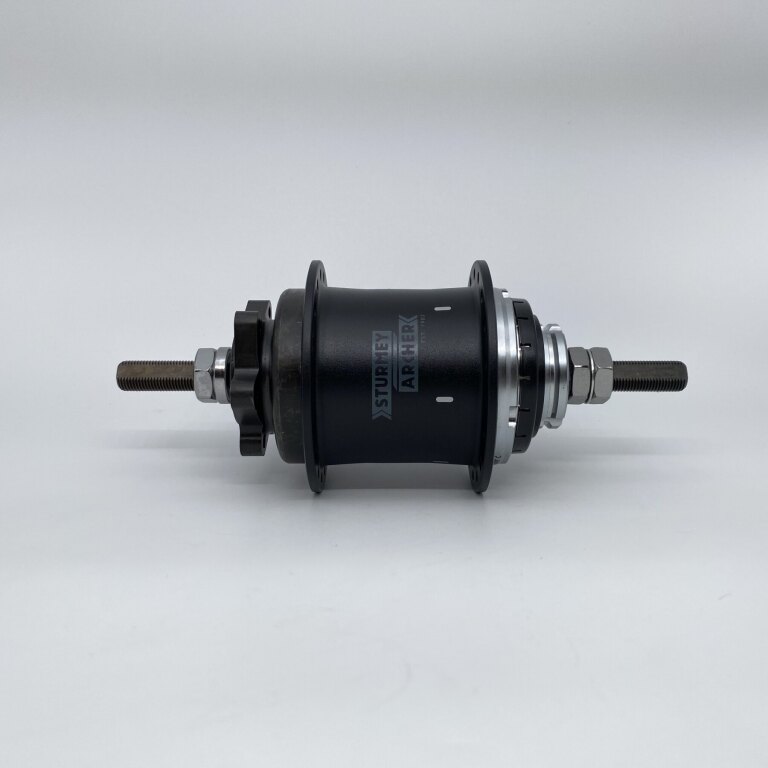 Rear hub / 135 MM / Fixed axle 185 MM / Disc (6 bolts) / 36GTS / Sturmey Archer / A2K / 2S Automatic / Black / City