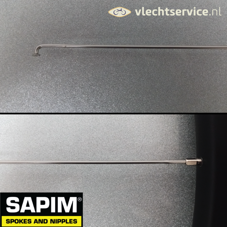 Sapim Race 14G 2.0 - 1.8 - 2.0 MM RVS Blank - Blanke nippels