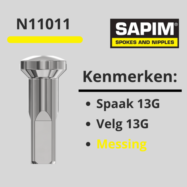 nippel spaak 13G chroom