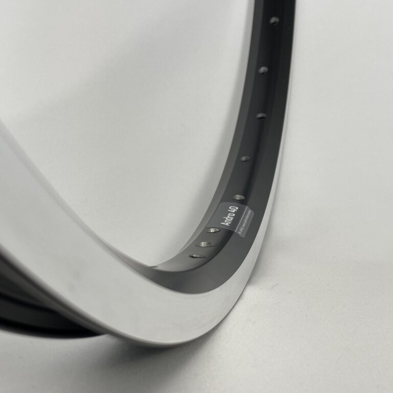 Rim / 507X25C / 36GTS / Double-walled / No eyelets / Rigida - Ryde / Andra 40 / Black / Brake surface