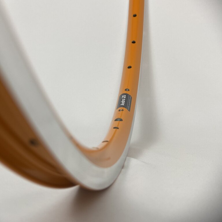 Rim / 622X19C / 36GTS / Double-walled / No eyelets / Rigida - Ryde / Andra 20 / Orange / Brake surface