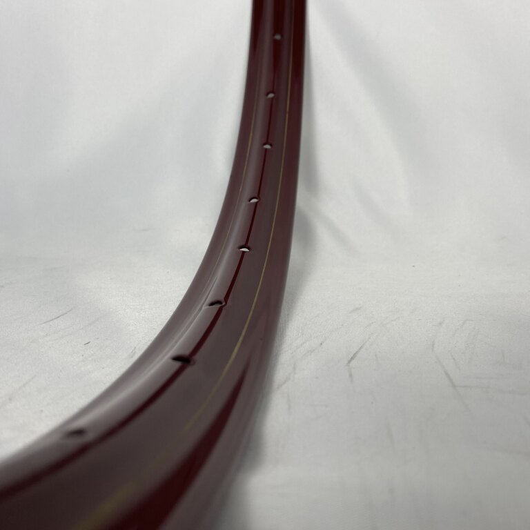 Jante / 590X25C / 36GTS / Simple paroi / Sans bagues / Autres / V38 / Rouge avec bande dorée