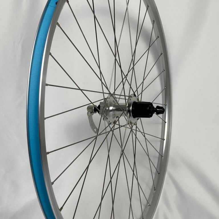 Achterwiel / 622X19C / Rigida - Ryde / Star XS19 / Zilver / Shimano / FH-C501 Nexave / HG Body 35 MM / 135 MM / Velgrem of Disc (6 bout) / Tour