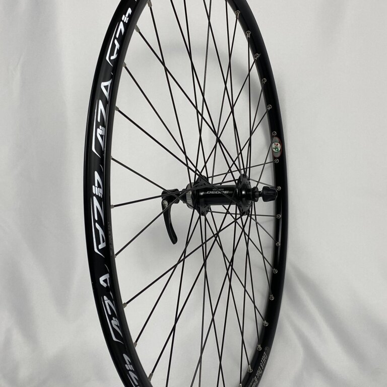 Front Wheel / 559X17C / S.R.L. / DH18 Disc Brake / Black / Shimano / HB-M6000 Deore / / 100 MM / Disc (Centerlock) / MTB - Tour