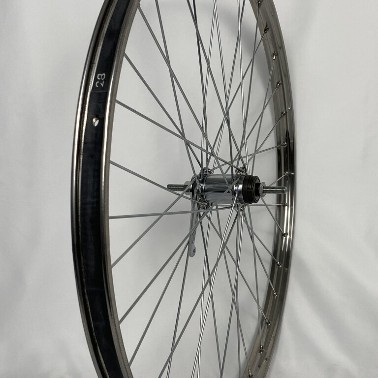 GEBRUIKT Achterwiel / 622X22C / Van Schothorst / ST32 RVS / Zilver / Shimano / CB-E110 / 11S / 116 MM / Terugtraprem / Vintage