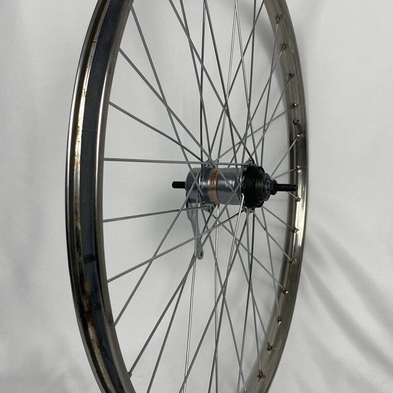 GEBRAUCHTES Hinterrad / 622X22C / Van Schothorst / ST32 RVS / Silber / Shimano / Nexus Inter 3 SG-3C41 / 3S / 120 MM / Rücktrittbremse / Vintage