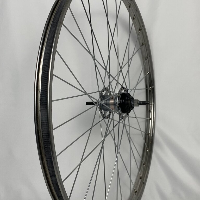 Roue arrière d'occasion / 622 x 22 C / Van Schothorst / ST32 RVS / Argent / Shimano / Nexus Inter 3 SG-3R40 / 3 vitesses / 120 mm / Rollerbrake / Vintage