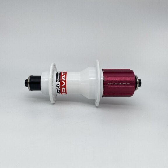 Rear hub / 130 MM / Drop axle / Rim brake / 24GTS / Novatec / F482SB-11S / HG Body 36,85 MM  / White / Race 