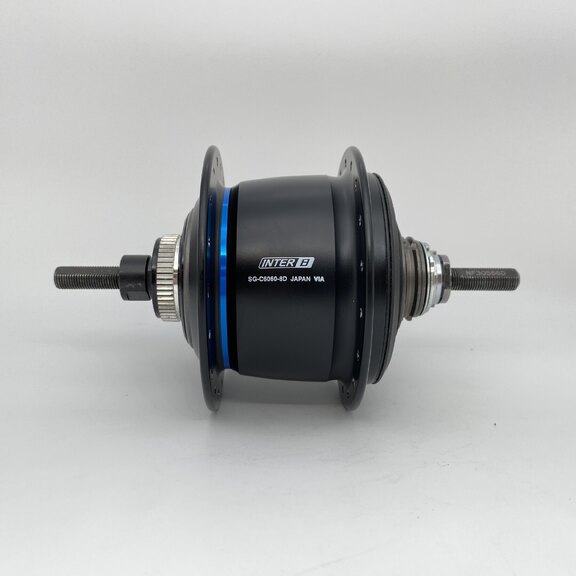 Rear hub / 135 MM / Fixed axle 187 MM / Disc (Centerlock) / 36GTS / Shimano / Nexus Inter 8 SG-C6060-8D / HG Body 36,85 MM / Black / E-Bike 