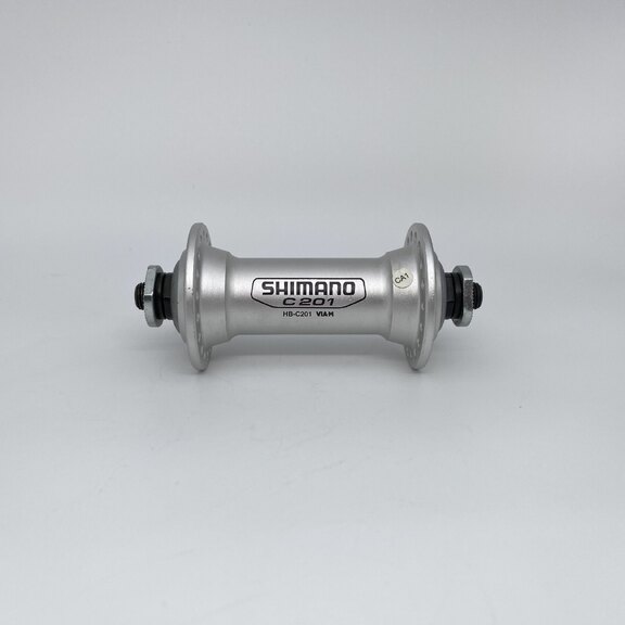 Front hub / 100 MM / Drop axle / Rim brake / 36GTS / Shimano / HB-C201 / Silver / MTB - Tour 