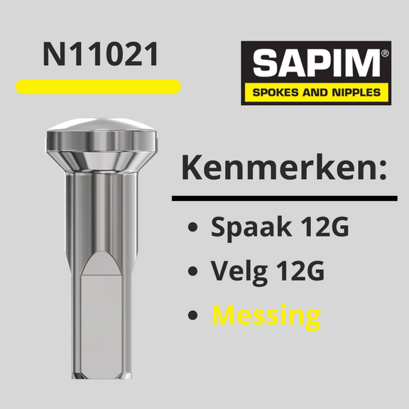 Nippelspeiche 12G Chrom 