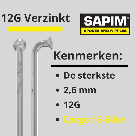 spokes 12G 2,6 mm 