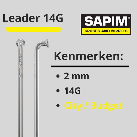 Sapim spaken 14G RVS 