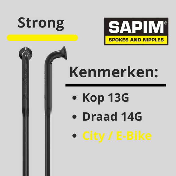Strong Butted 13G/14G zwart 