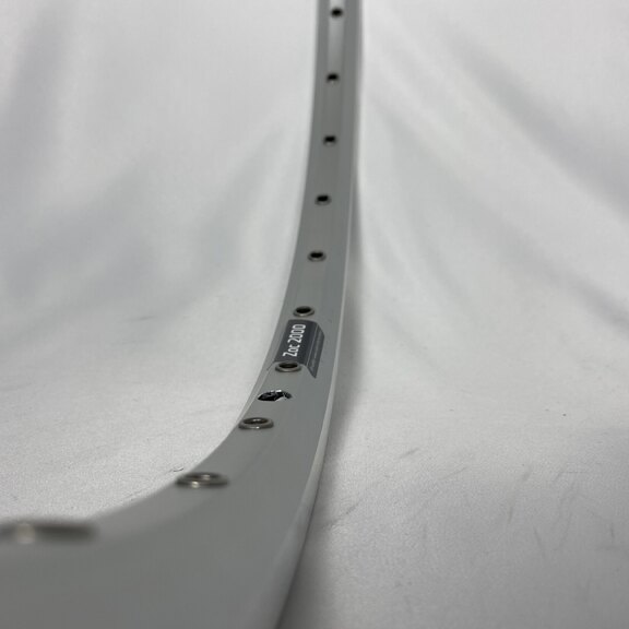 Rim / 559X19C / 36GTS / Double-walled / Single-bolted / Rigida - Ryde / ZAC 2000 / Silver / Brake surface 