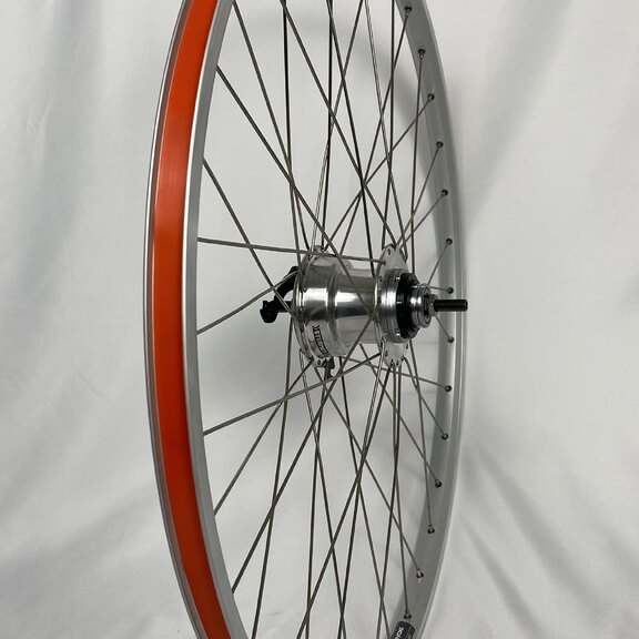 Achterwiel / 622X19C / Rigida - Ryde / ZAC 19 / Zilver / Sturmey Archer / X-RD3 / 3S / 118 MM / Trommelrem 70 MM / City 