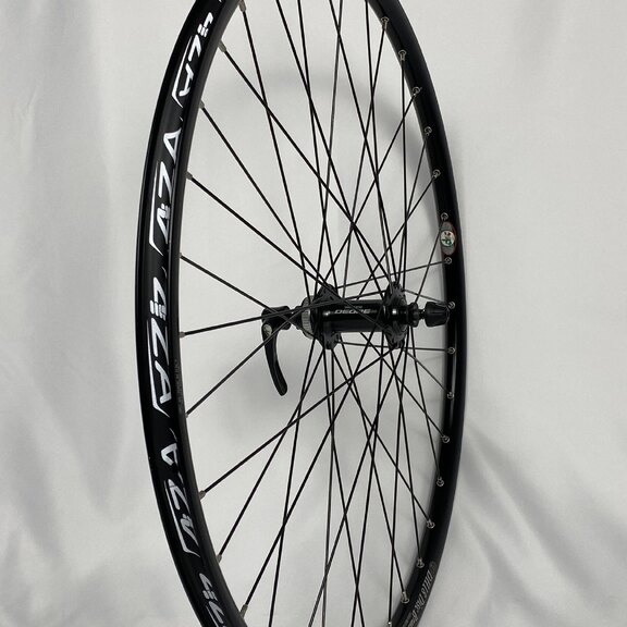 Front Wheel / 559X17C / S.R.L. / DH18 Disc Brake / Black / Shimano / HB-M6000 Deore / / 100 MM / Disc (Centerlock) / MTB - Tour 