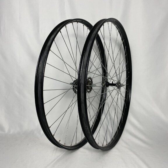 Wielset / 635X25C / V38 / Zwart / Sachs / Torpedo / 1S / 108 MM / Terugtraprem / Vintage 