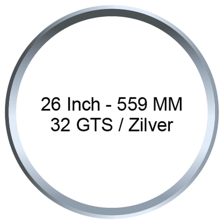 26 Inch - 559 MM / 32GTS / Zilver