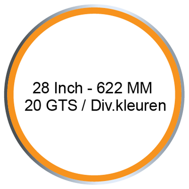 28 Inch - 622 MM / 20GTS / Diverse Kleuren