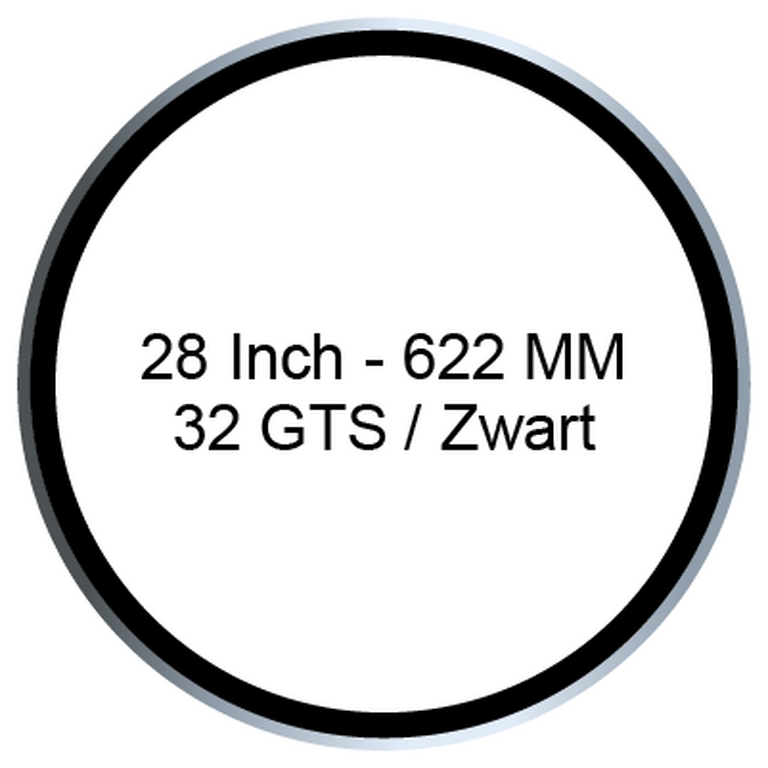 28 Inch - 622 MM / 32GTS / Zwart
