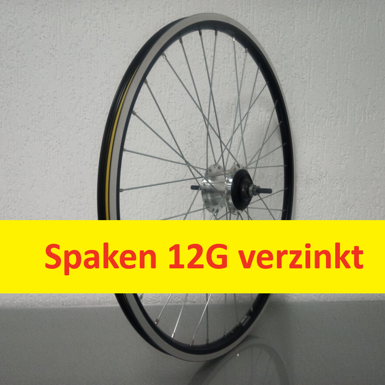 Achterwiel / 622X19C / Rigida - Ryde / Andra 10 / Zwart / Shimano / Nexus Inter 7 SG-C3001-7R / 7S / 127 MM / Rollerbrake of Velgrem / E-Bike