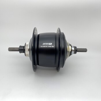 Hinterradnabe / 132 MM / Feste Welle 187 MM / Disc (Centerlock) / 32GTS / Shimano / Nexus Inter 8 SG-C6001-8D / 8S / Schwarz / City