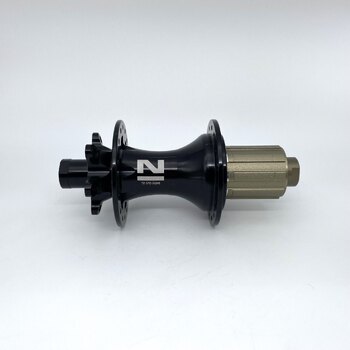 Achternaaf / 148 MM / Steekas Ø 12 MM / Disc (6 bout) / 32GTS / Novatec / D462SB-A5A-B12 / HG Body 36,85 MM  / Zwart / MTB