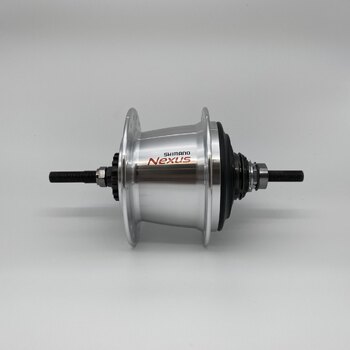 Rear hub / 127 MM / Fixed axle 180 MM / Rollerbrake / 36GTS / Shimano / Nexus Inter 7 SG-C3001-7R / 7S / Silver / City