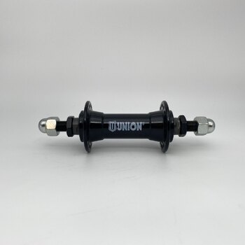 Front hub / 100 MM / Fixed axle 140 MM / Rim brake / 36GTS / Union / UNI / Black / City