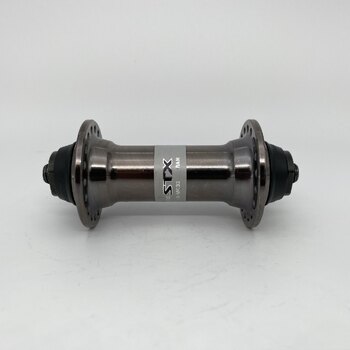 Front hub / 100 MM / Drop axle / Rim brake / 36GTS / Shimano / HB-MC32 STX / Grey (Anodized) / MTB - Tour