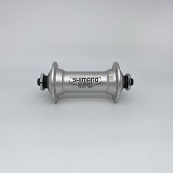 Front hub / 100 MM / Drop axle / Rim brake / 36GTS / Shimano / HB-C201 / Silver / MTB - Tour