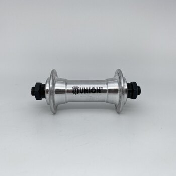 Front hub / 100 MM / Drop axle / Rim brake / 36GTS / Union / QR / Silver / MTB - Tour