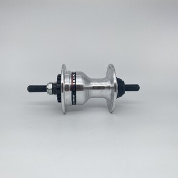 Front hub / 100 MM / Fixed axle 140 MM / Rollerbrake / 36GTS / Shimano / HB-IM40 Nexus / Silver / City