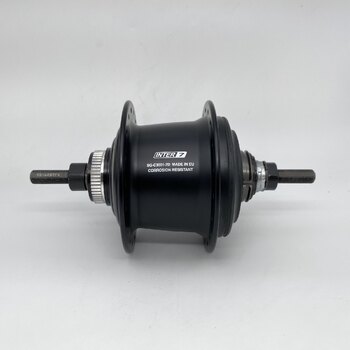 Rear hub / 135 MM / Fixed axle 187 MM / Disc (Centerlock) / 36GTS / Shimano / Nexus Inter 7 SG-C3001-7D / 7S / Black / City