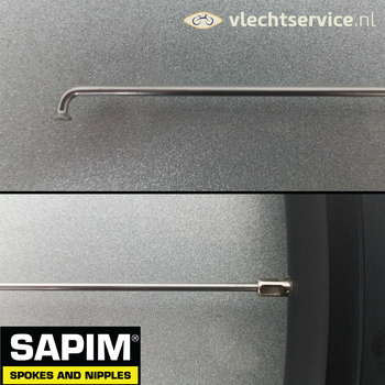 Sapim Leader 13G of 14G 2.3 of 2.0 MM RVS Blank - Blanke nippels