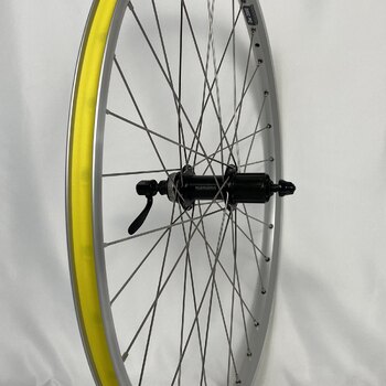 Rear wheel / 559X19C / Rigida - Ryde / ZAC 2000 / Silver / Shimano / FH-TX505 Tourney / HG Body 35 MM / 135 MM / Rim brake or Disc (Centerlock) / MTB - Tour