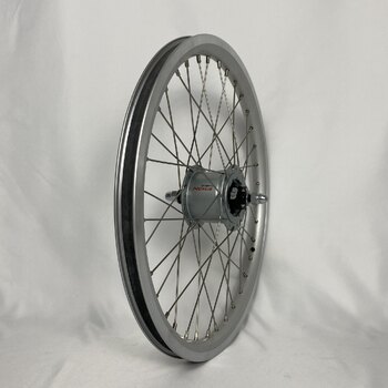 Voorwiel / 406X19C / Rigida - Ryde / Stratos / Zilver / Shimano / DH-C6000-3R-N 6V-3.0W Dynamo /  / 100 MM / Rollerbrake / Cargo