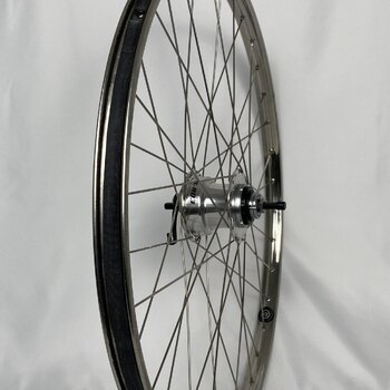 USED Rear wheel / 622X22C / Van Schothorst / ST32 RVS / Silver / Sturmey Archer / X-RD3 / 3S / 118 MM / Drum brake 70 MM / City