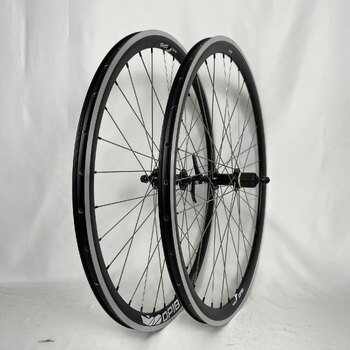 Wheelset / 622X18C / Rigida - Ryde / DP18 Speed ​​/ Black / Shimano / FH-RS400 Tiagra / HG Body 36.85 MM / 130 MM / Rim brake / Race